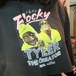 Asap Rocky And Tyler The Creator Cropped Hoodie